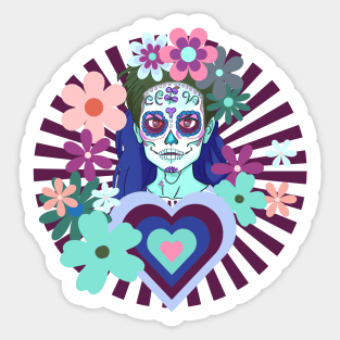 Dreams of La Catrina. No.1 - Twilight Variation Sticker